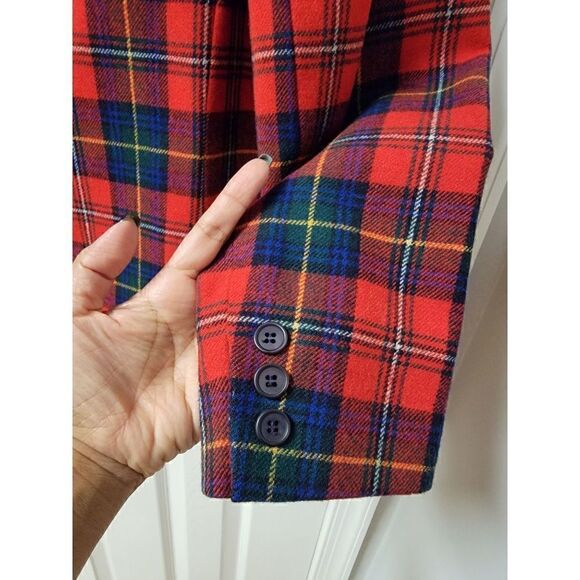 Vintage Pendleton Plaid Blazer 14 - Picture 7 of 9